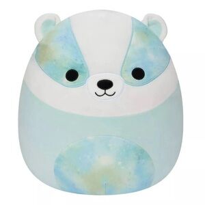 squishmallows - Banks the Blue Badger, 16 inch.  Stuffed Plush Toy.
